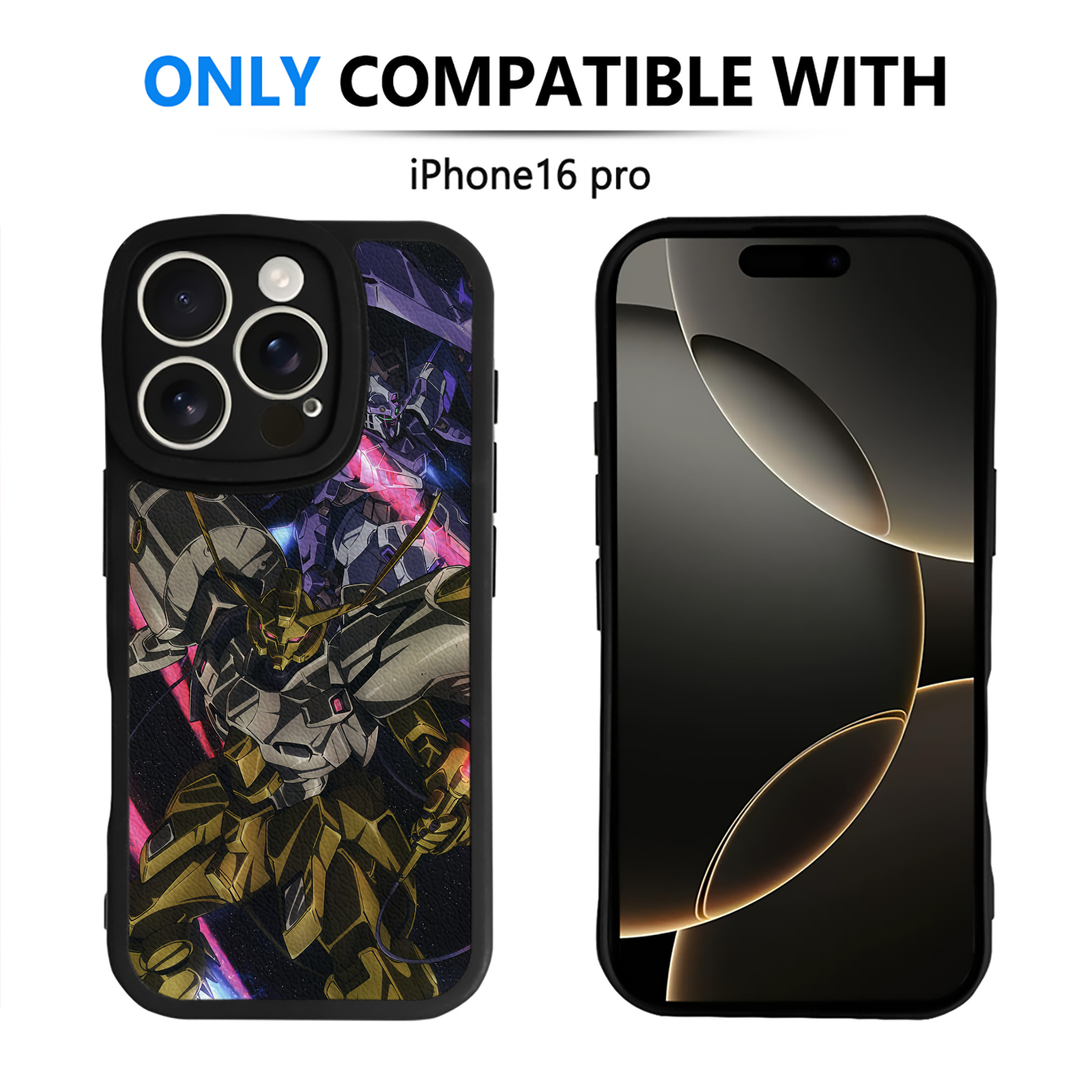 （画像用） 機動戦士ガンダム Mobile Suit Gundam 【iPhone 16シリーズ対応】シリコンスマホケース（レザー調） 材質：シリコン